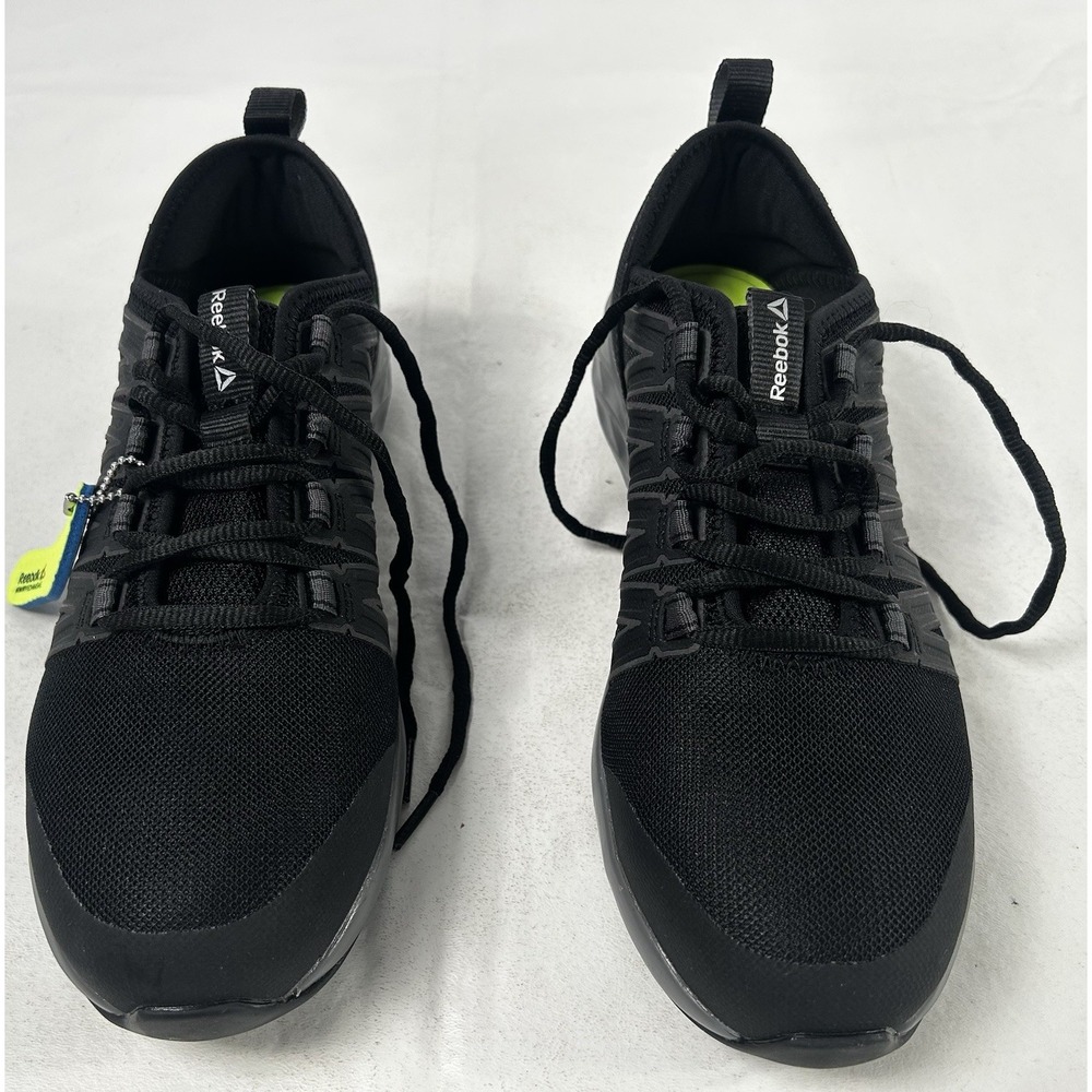 REEBOK ASTRORIDE UNISEX WORK ATHLETIC STEEL TOE BLACK SHOE RB2211 MENS 7 WOMEN 9 - Picture 4 of 15